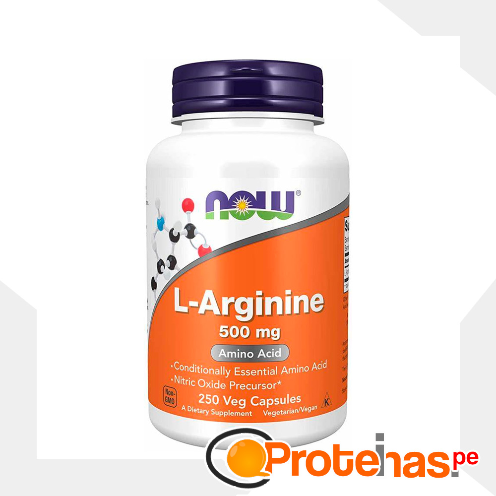 L Arginina 500mg Now Proteínas Perú® Para Deportistas De Alto Rendimiento 6598